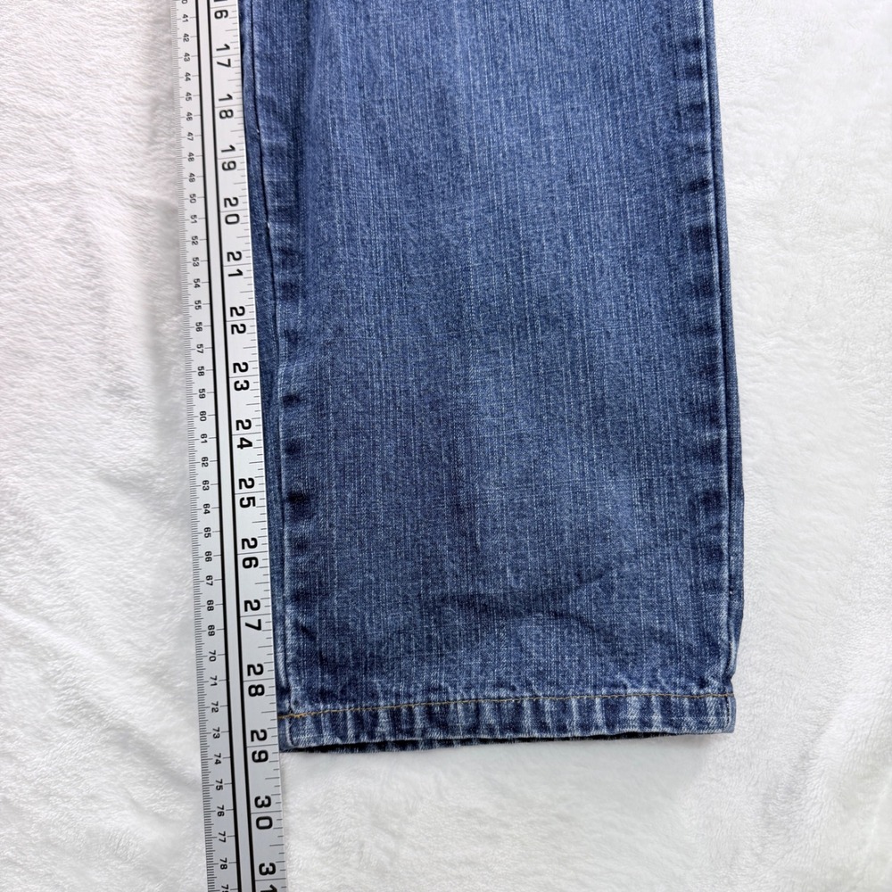 Bill Blass Jeans Easy Fit Blue Straight Leg 5-Pocket Denim Size 14 - Picture 7 of 8